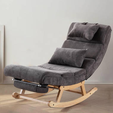 Rocking chair best sale with footstool